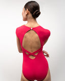 Cap Sleeve Back Cutout Leotard